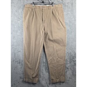 Vintage Polo Ralph Lauren Corduroy Pants Mens 40x29 Brown Cuffed